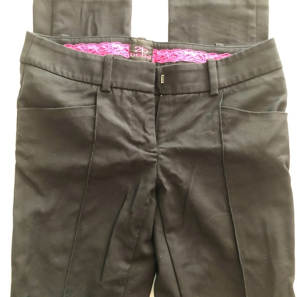 Tuxedo straight leg trouser Bebe pants - Picture 1 of 3